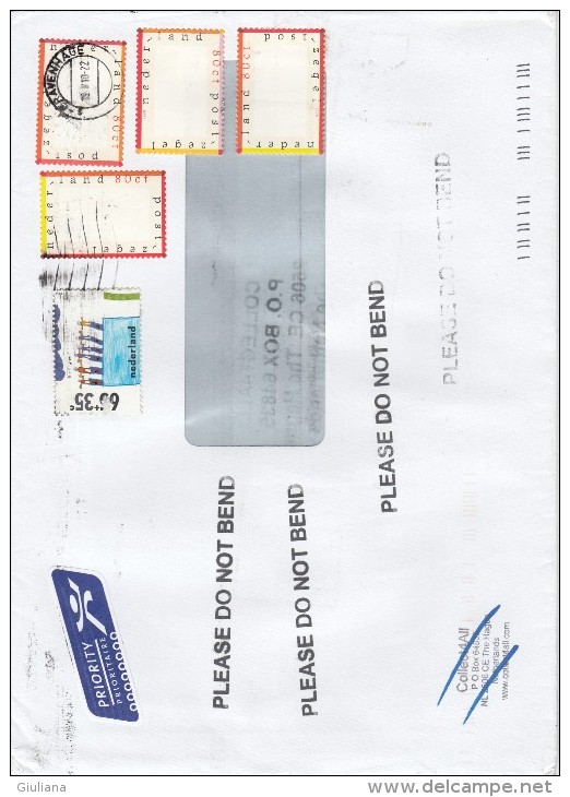 Olanda 2010 - Lettera X L´Italia Affrancata Con 5 Stamps - Briefe U. Dokumente