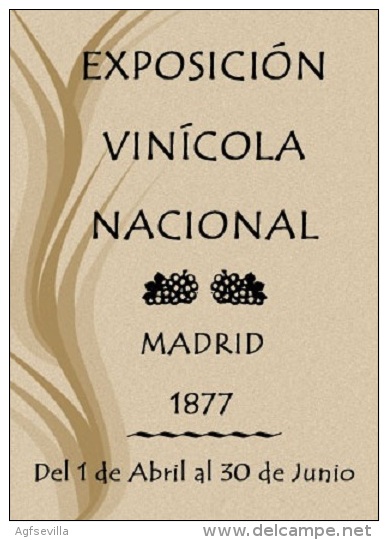 ALFONSO XII. MEDALLA EXPOSICION NACIONAL VINICOLA 1.877 -PERFECCION-. ESPAGNE. SPAIN - Monarquía/ Nobleza