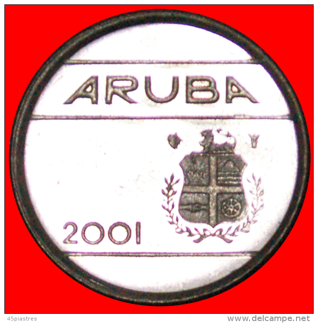 * NETHERLANDS: ARUBA ★ 5 CENTS 2001! MINT LUSTRE!  LOW START NO RESERVE! - Aruba