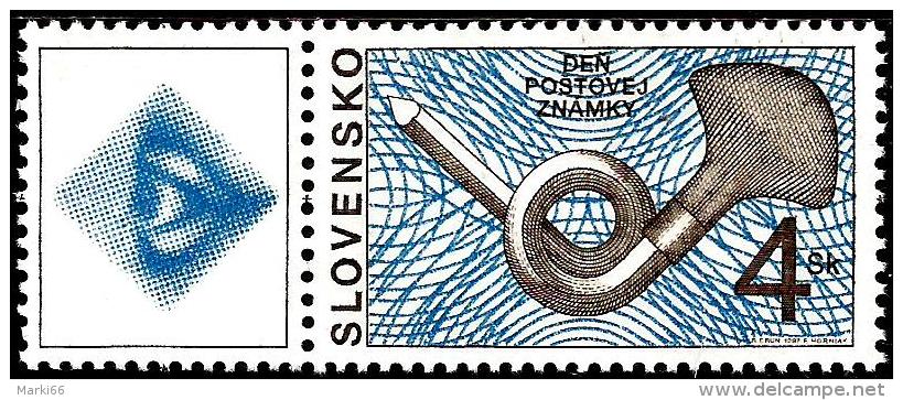 Slovakia - 1997 - Postage Stamp Day - Mint Stamp With Coupon - Nuevos