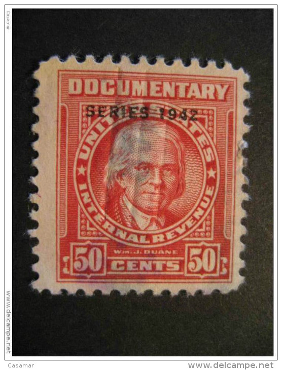 Documentary 50 C Series 1942 Overprinted - Revenues