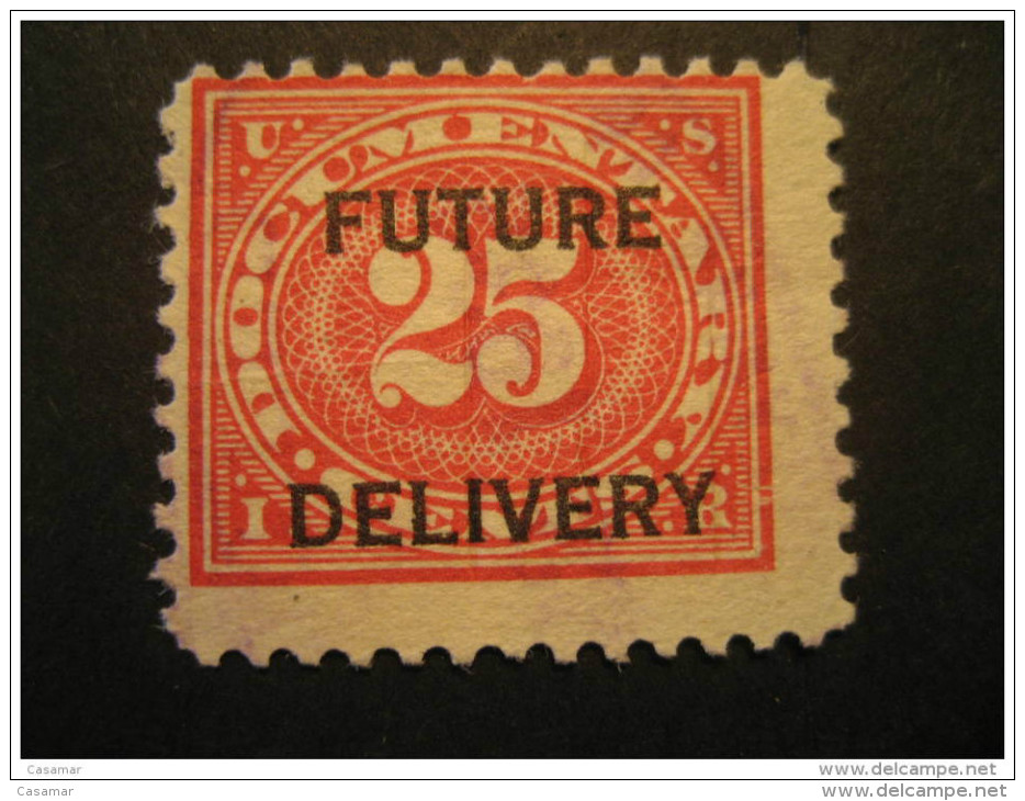 25 C Documentary Future Delivery Overprinted - Revenues