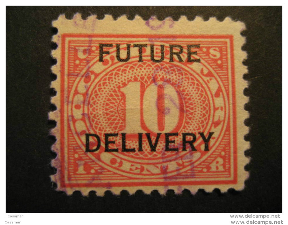 10 C Documentary Future Delivery Overprinted - Revenues