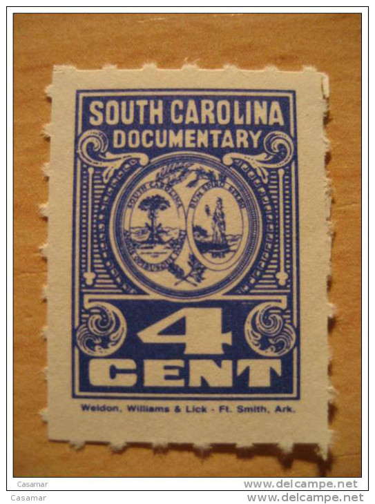 South Carolina Documentary 4 Cents Blue Dark  Weldon Williams & Lick - Fiscali