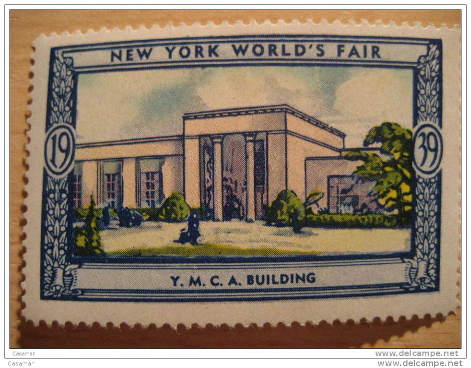 Y.M.C.A. YMCA Building 1939 New York World's Fair Vignette Poster Stamp - Unclassified