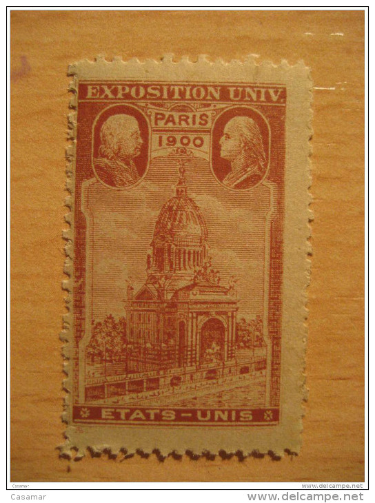 ETATS UNIS Expositioin Universelle PARIS 1900 Vignette Poster Stamp - Ohne Zuordnung