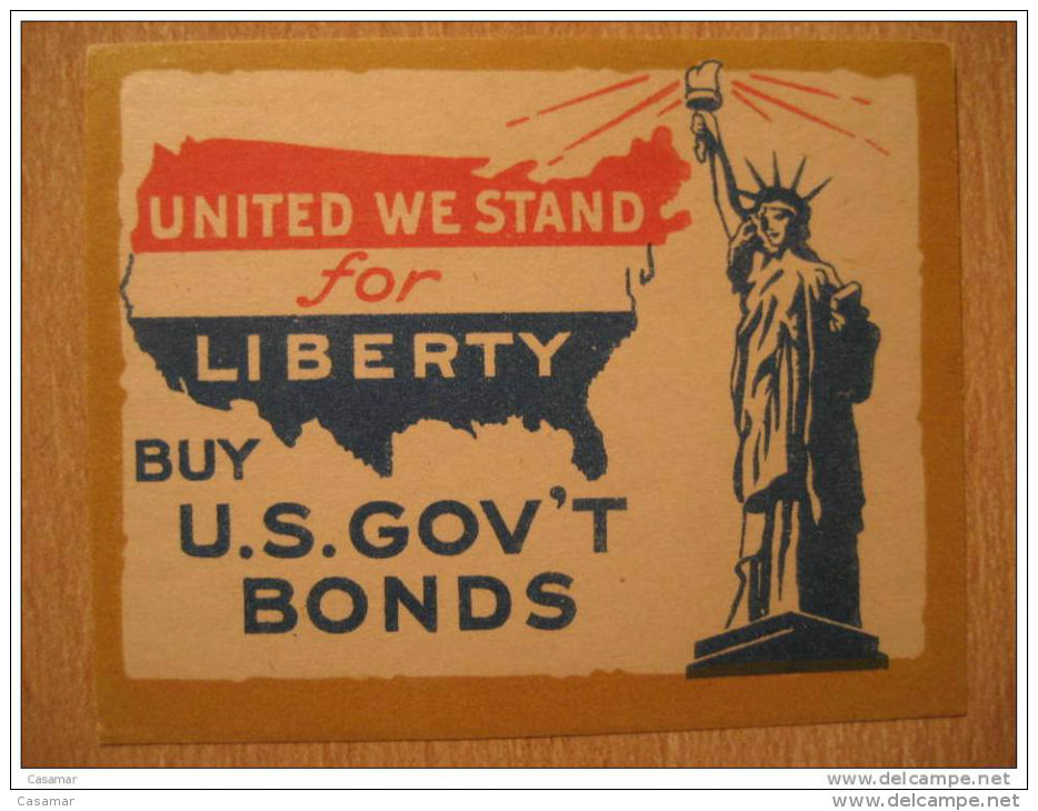 Bonds STATUE OF LIBERTY New York Vignette Poster Stamp - Sin Clasificación