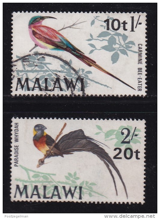 MALAWI, 1970, Used Stamps, Birds Overprint, 132-133 , #4663 - Malawi (1964-...)