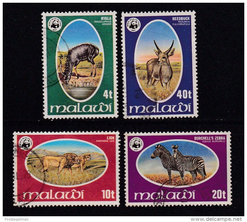 MALAWI, 1978, Used Stamp(s), WWF Wild Animals , 297-300, #4681 - Malawi (1964-...)