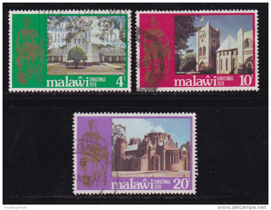 MALAWI, 1978, Used Stamp(s),Christmas , 301=304, #4682 (3 Values) - Malawi (1964-...)