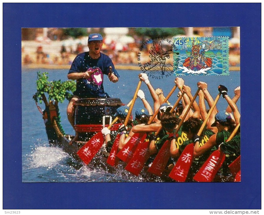 Australien 2001 Mi.Nr. 2059 , Dragon Boat - Maximum Card - First Day 25 June 2001 - Maximum Cards