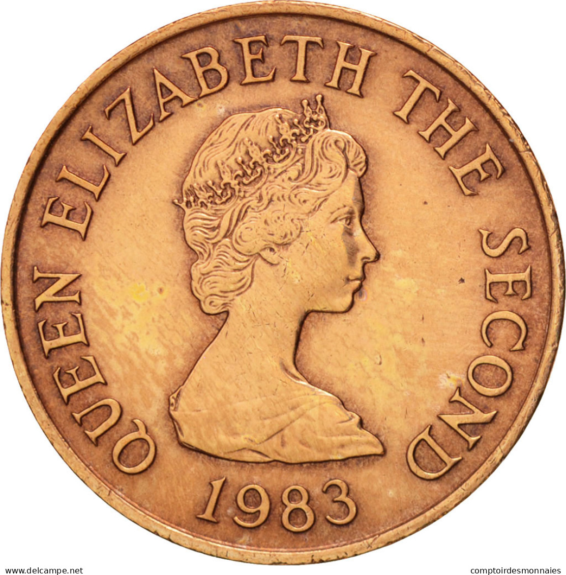 Monnaie, Jersey, Elizabeth II, Penny, 1983, SUP, Bronze, KM:54 - Jersey