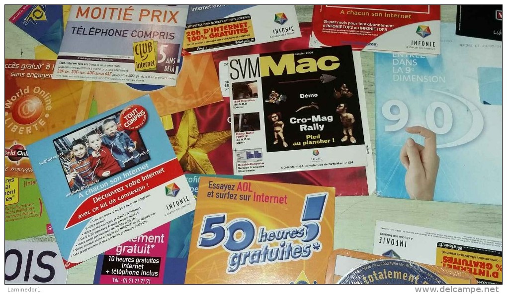 Lot De Plus De 50 CD Des Début D'internet........ - Sonstige & Ohne Zuordnung