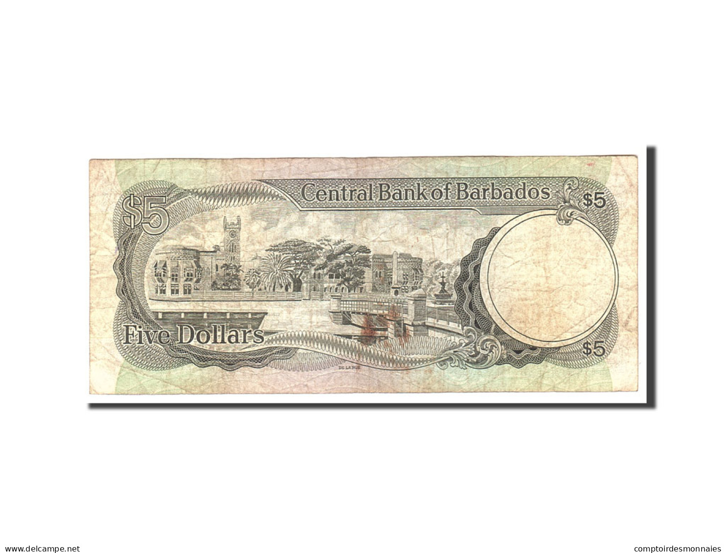Billet, Barbados, 5 Dollars, 1975, Undated, KM:32a, TB - Barbados (Barbuda)