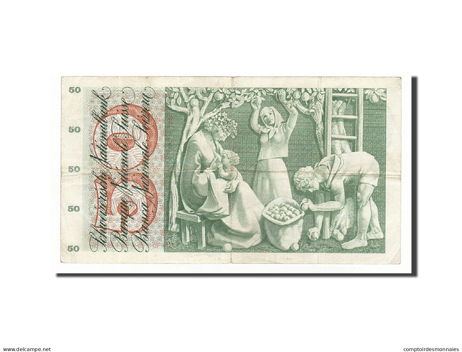 Billet, Suisse, 50 Franken, 1954-1961, 1963-03-28, KM:48c, TB - Suiza