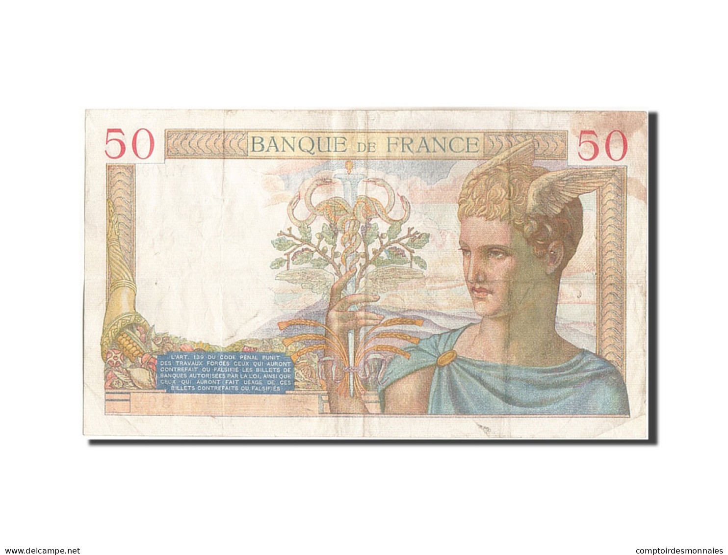 Billet, France, 50 Francs, 50 F 1934-1940 ''Cérès'', 1935, 1935-04-04, TB+ - 50 F 1934-1940 ''Cérès''