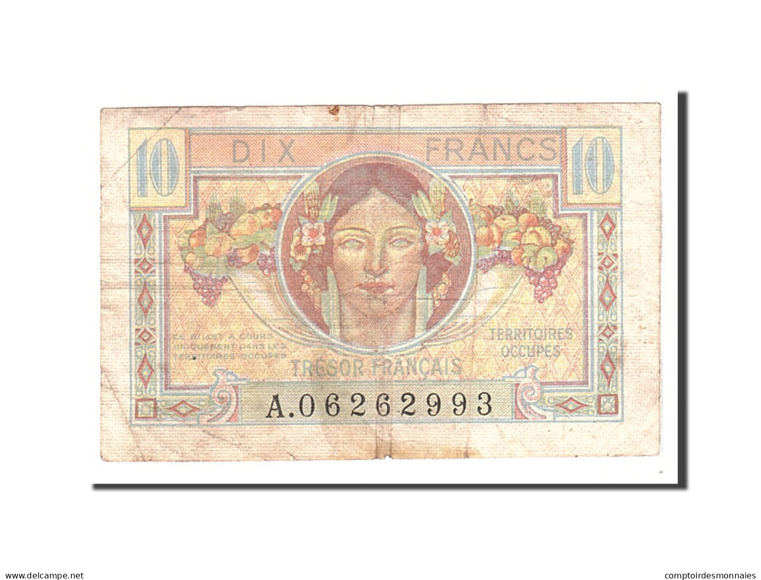 Billet, France, 10 Francs, 1947, Undated, TB, Fayette:30.31, KM:M7a - 1947 French Treasury