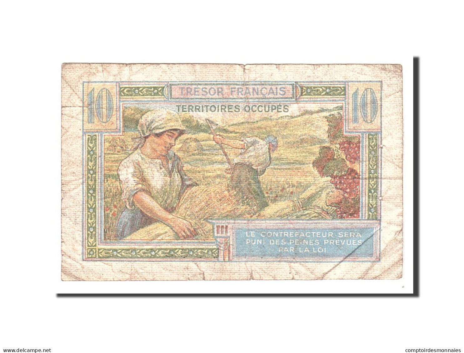 Billet, France, 10 Francs, 1947, Undated, TB, Fayette:19.2, KM:M7a - 1947 Tesoro Francés