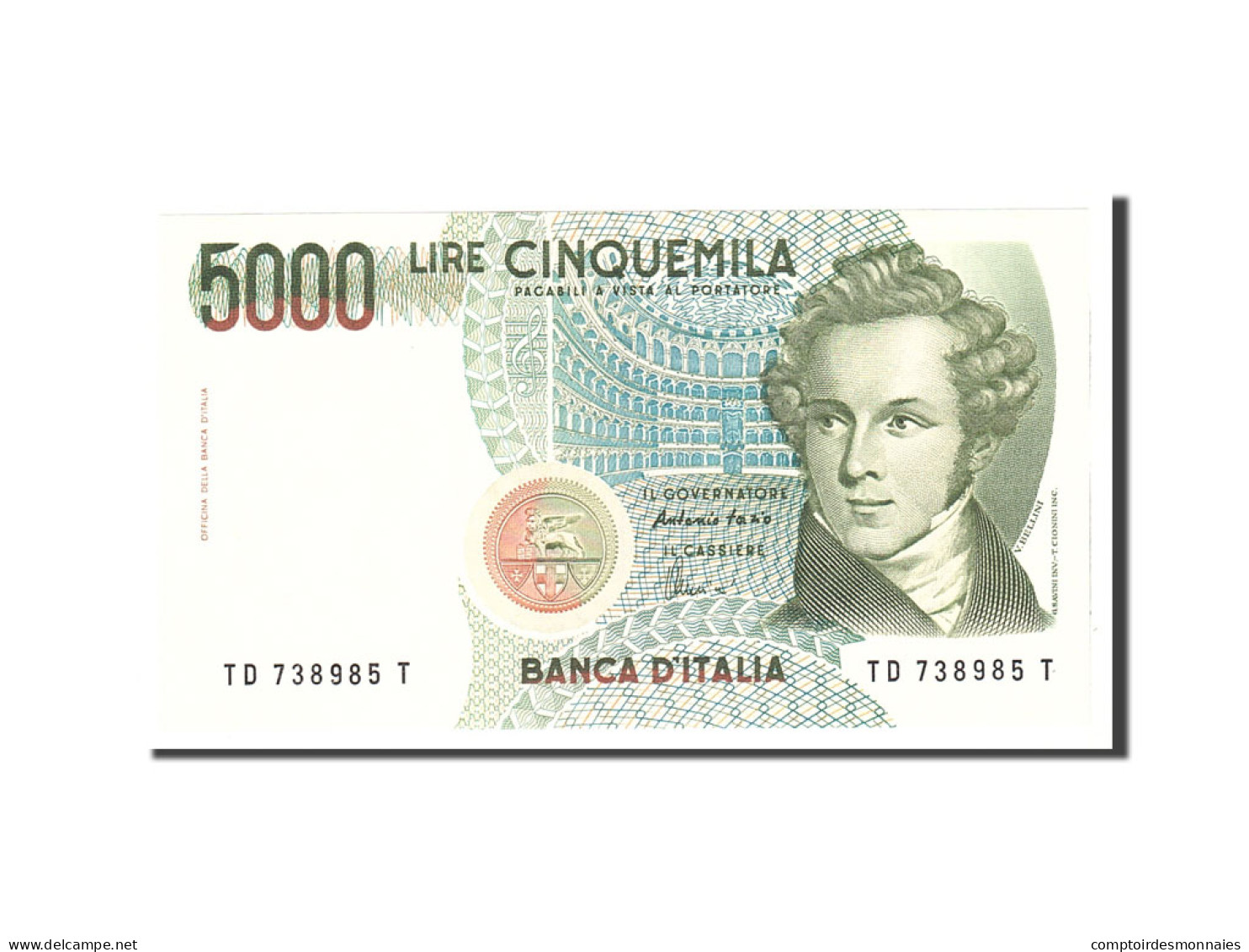 Billet, Italie, 5000 Lire, 1985, 1985-01-04, KM:111c, NEUF - 5000 Lire