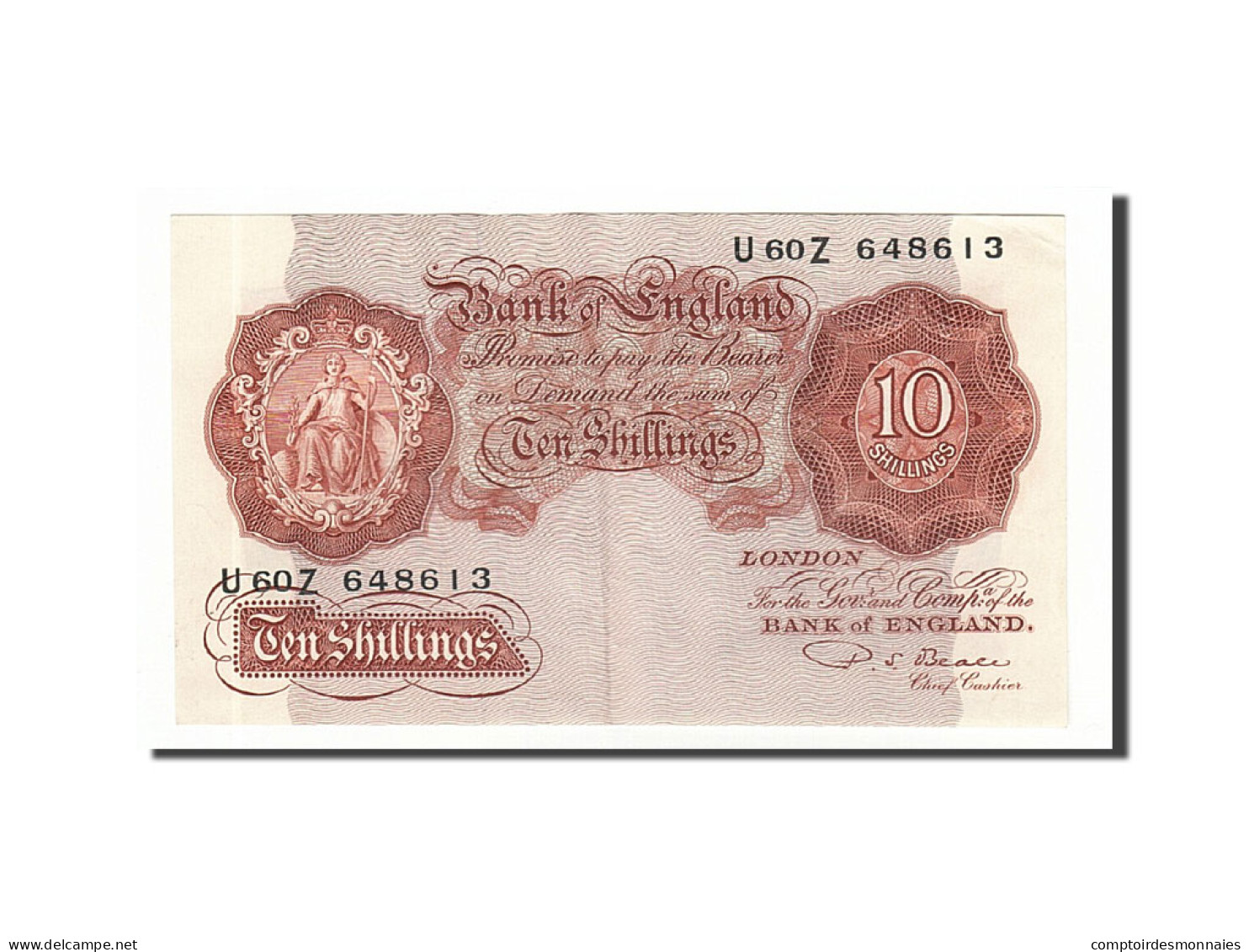 Billet, Grande-Bretagne, 10 Shillings, 1948, Undated (1949-1955), KM:368b, SUP - 10 Schillings