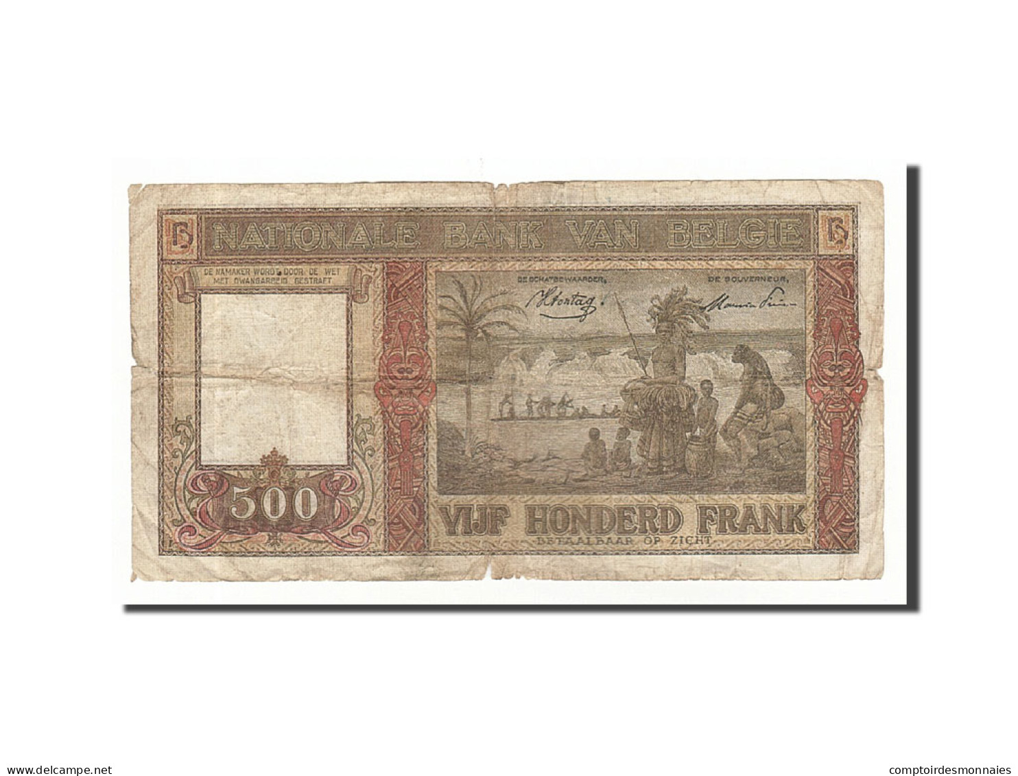 Billet, Belgique, 500 Francs, 1945, 1945-02-17, KM:127a, TB - 500 Francos