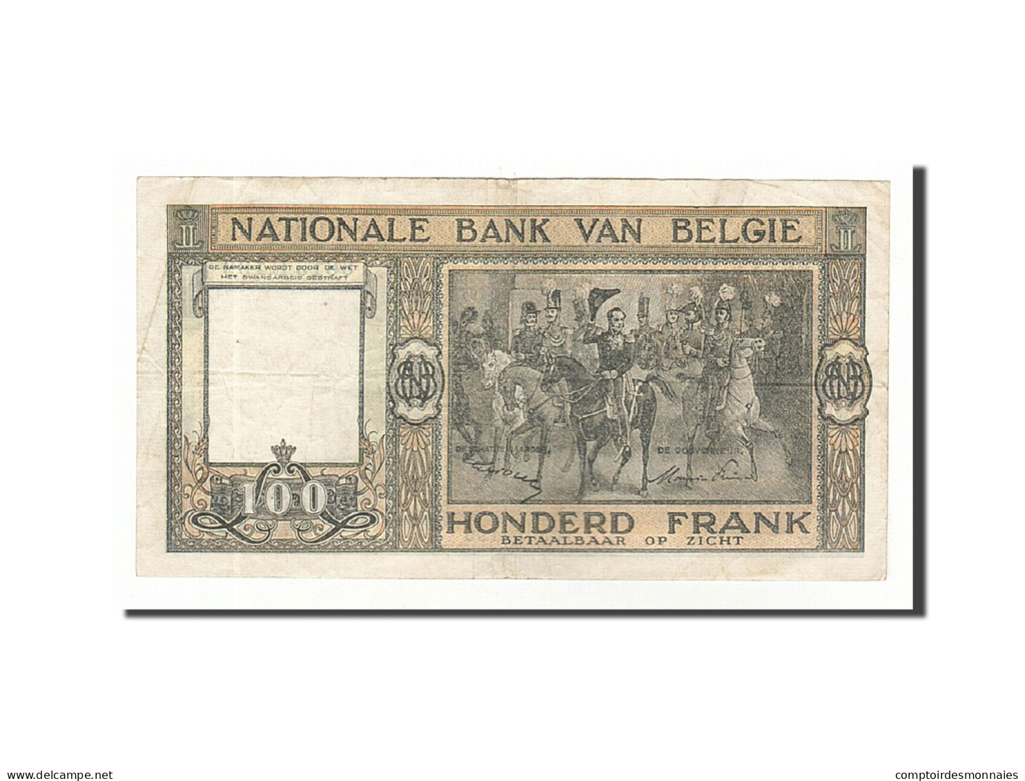 Billet, Belgique, 100 Francs, 1944-1945, 1949-02-16, KM:126, TB+ - 100 Francs