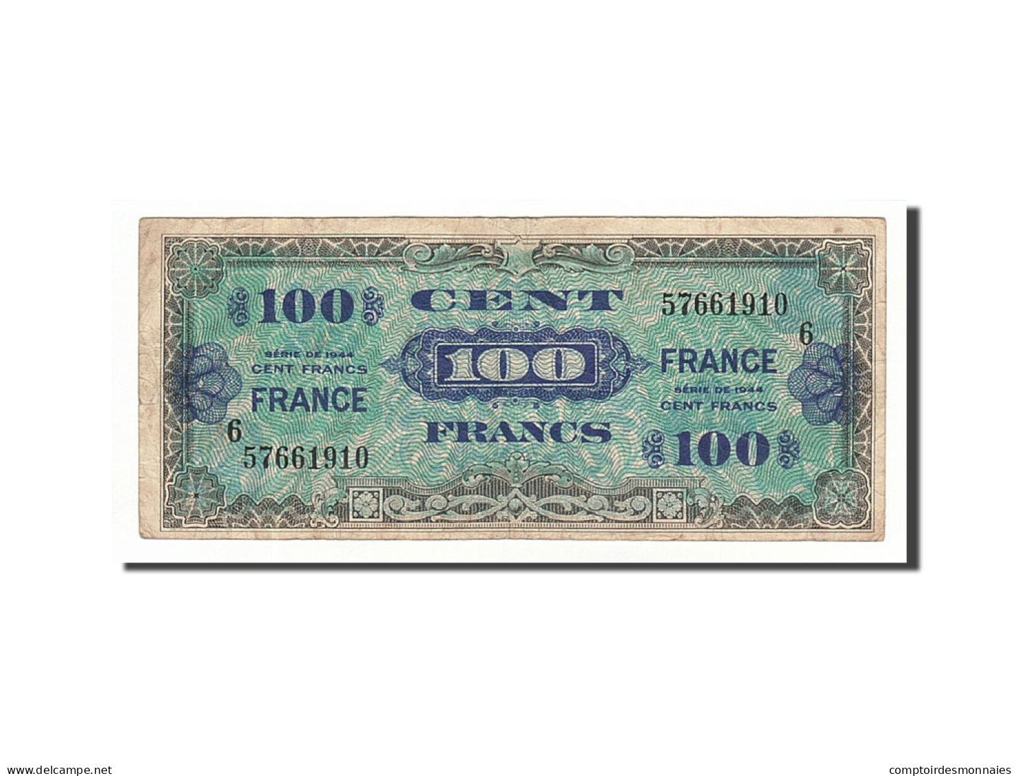 Billet, France, 100 Francs, 1945, 1945-06-04, TTB, Fayette:VF25.6, KM:123c - 1945 Verso Frankreich