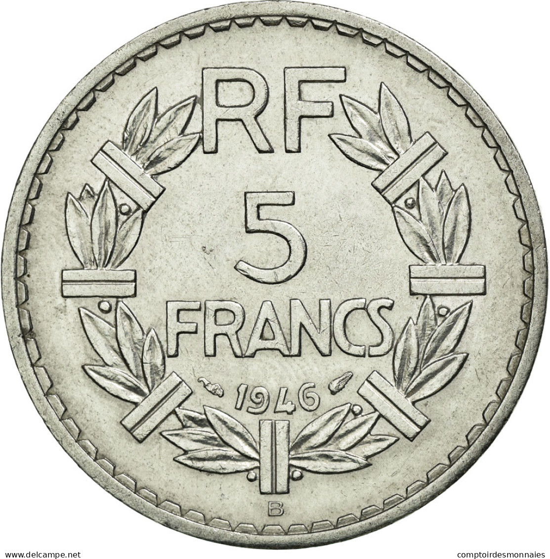 Monnaie, France, Lavrillier, 5 Francs, 1946, Beaumont Le Roger, SUP, Aluminium - J. 5 Francs