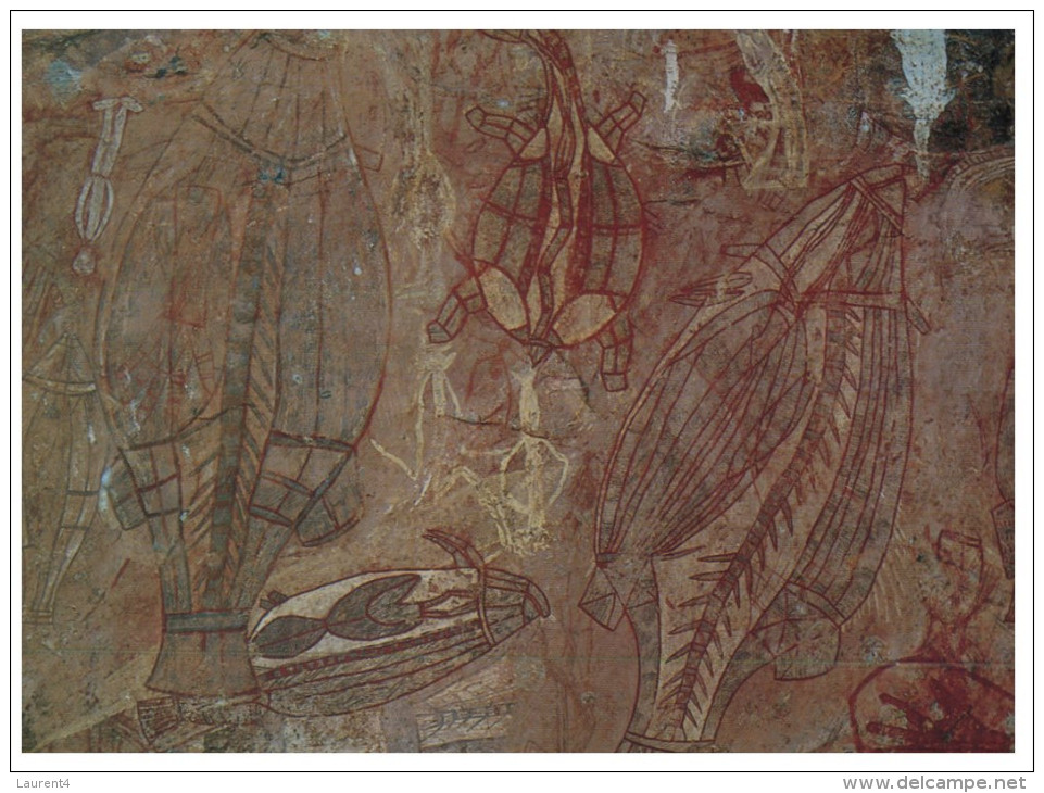 (75) Australia - NT - Aboriginal Rock Painting - Aborigines