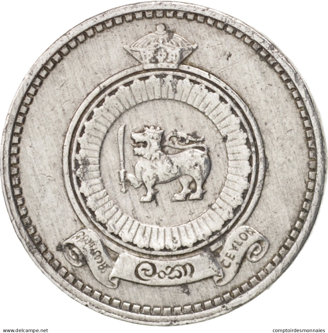 Monnaie, Ceylon, Elizabeth II, Cent, 1965, TTB, Aluminium, KM:127 - Sri Lanka