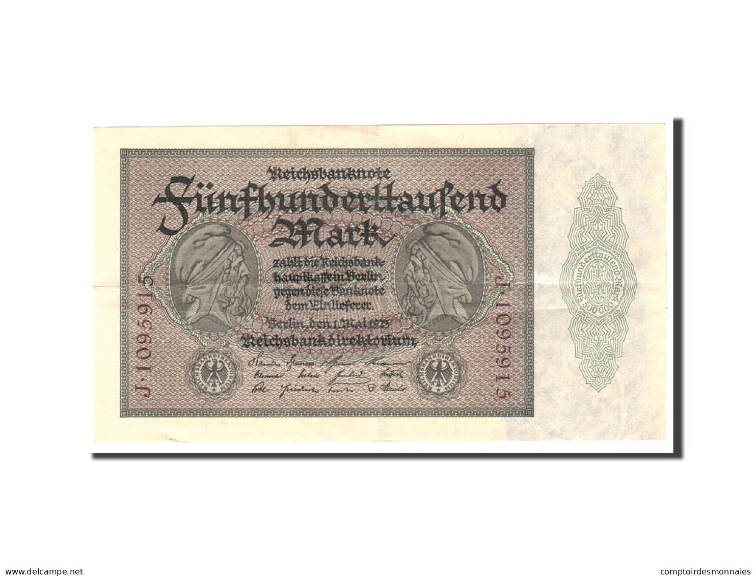 Billet, Allemagne, 500,000 Mark, 1923, 1923-05-01, KM:88b, SUP - 500.000 Mark