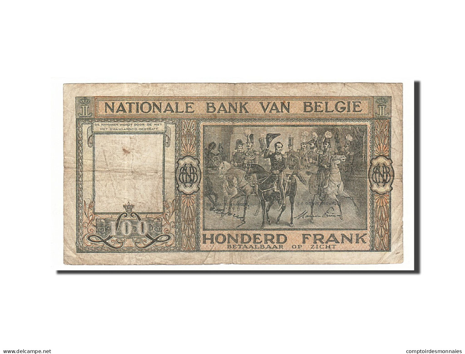 Billet, Belgique, 100 Francs, 1949, 1949-06-09, KM:126, TB - 100 Francs