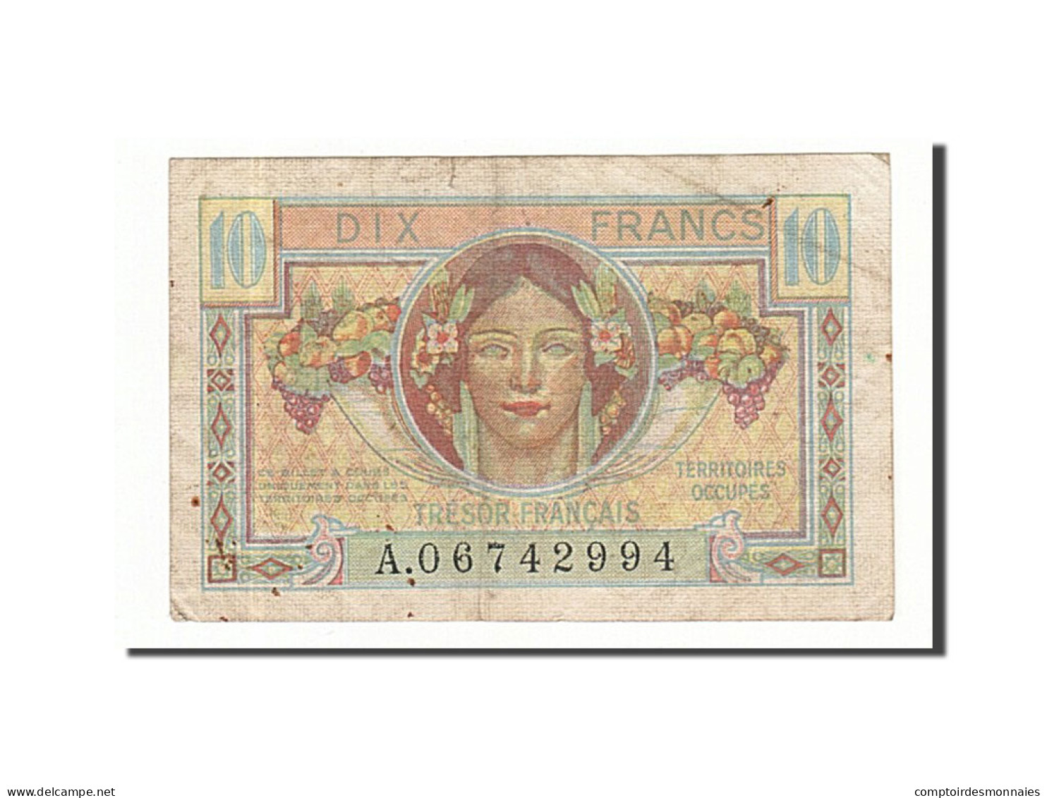 Billet, France, 10 Francs, 1947, Undated, TB+, Fayette:VF30.1, KM:M7a - 1947 French Treasury