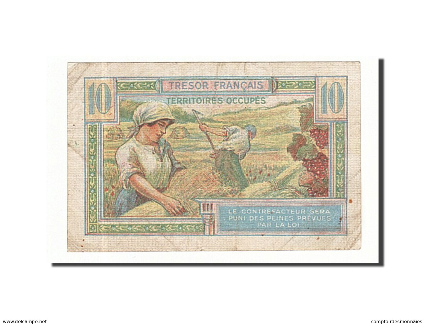 Billet, France, 10 Francs, 1947, Undated, TB+, Fayette:VF30.1, KM:M7a - 1947 Tesoro Francés