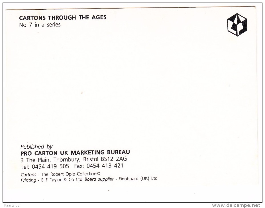 PUDDING, POWDER, JELLY  - 'Carton Through The Ages' - England - Reclame