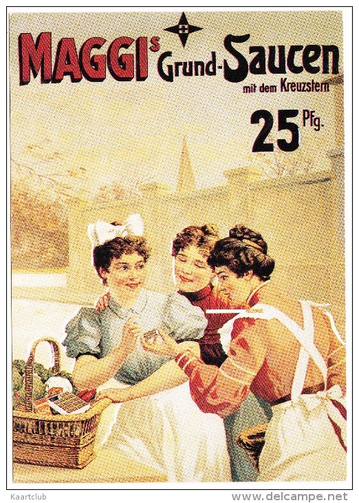 MAGGI´S  Grund-Saucen Mit Dem Kreuzstern  25 Pfg. - Reclame