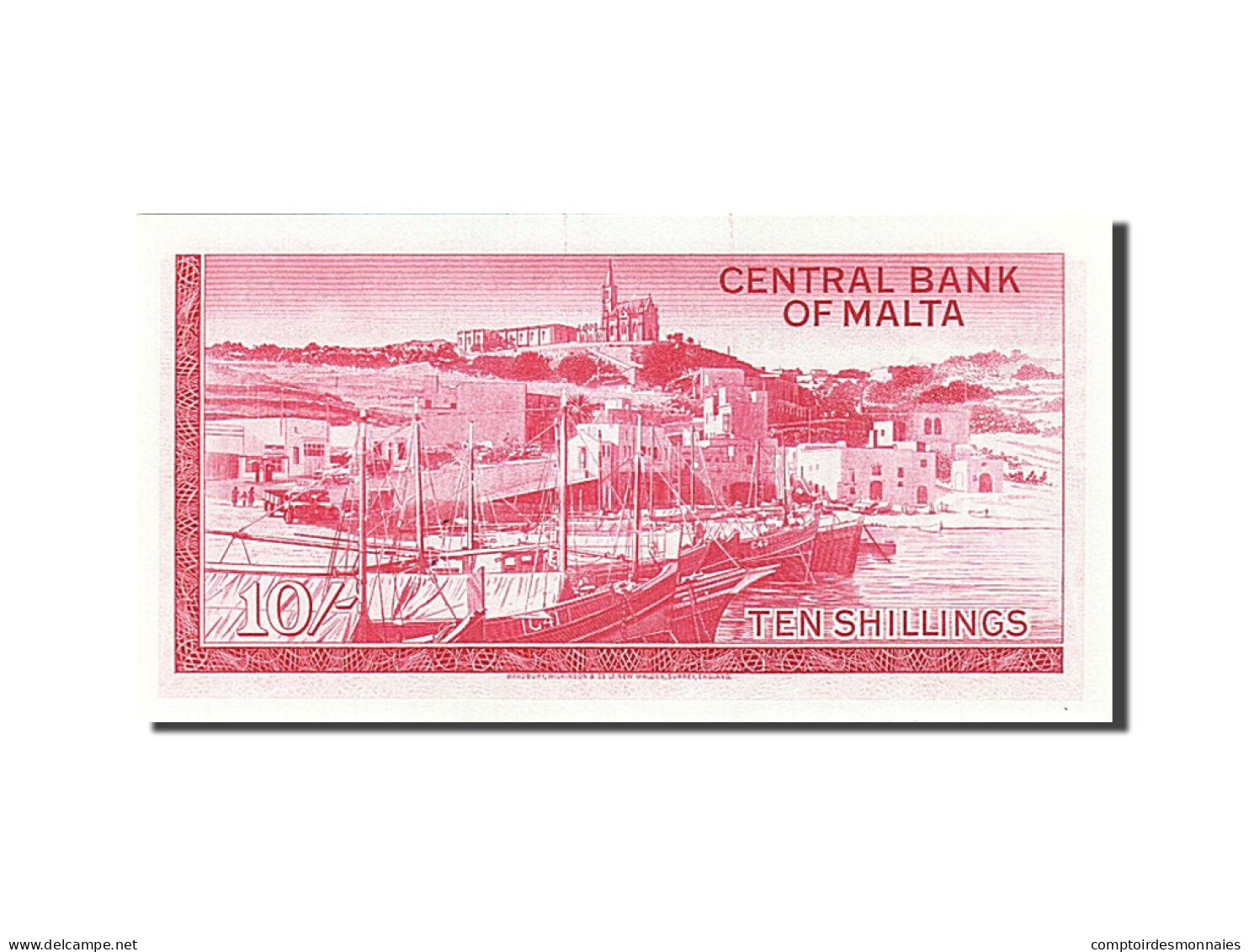 Billet, Malte, 10 Shillings, 1968-1969, 1968, KM:28a, NEUF - Malte