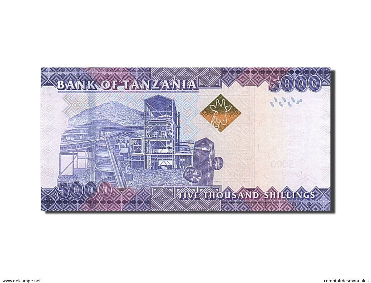 Billet, Tanzania, 5000 Shilingi, 2003, Undated (2003), KM:38, NEUF - Tanzania