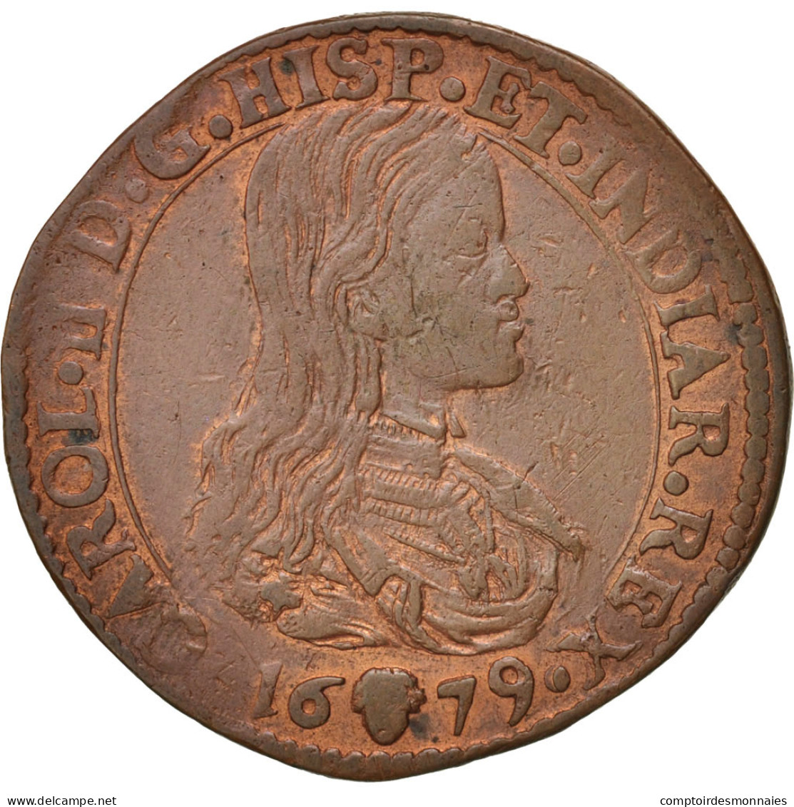 Pays-Bas, Jeton, Spanish Netherlands, Charles II, Bruxelles, Bureau Des - Altri & Non Classificati