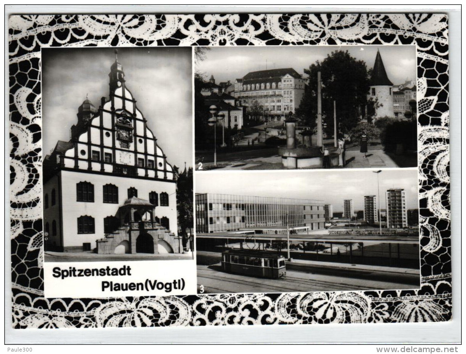Plauen - Spitzenstadt - Mehrbildkarte DDR - Plauen