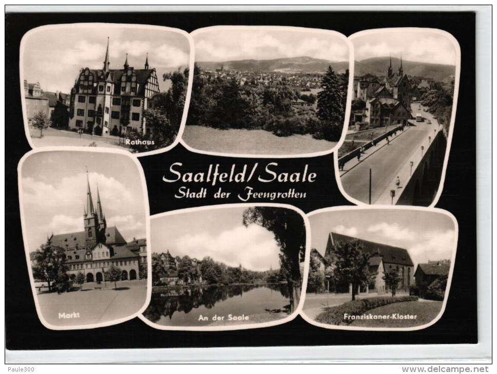 Saalfeld - Mehrbildkarte DDR - Saalfeld