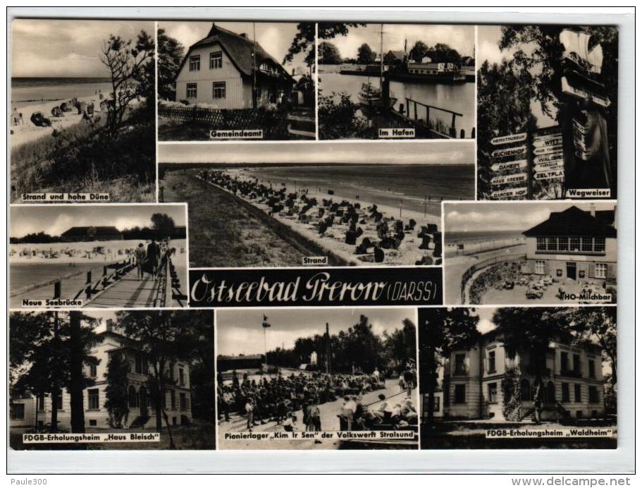 Fischland-Darß-Zingst - Darßer Ort - Prerow - Mehrbildkarte DDR 3 - Seebad Prerow