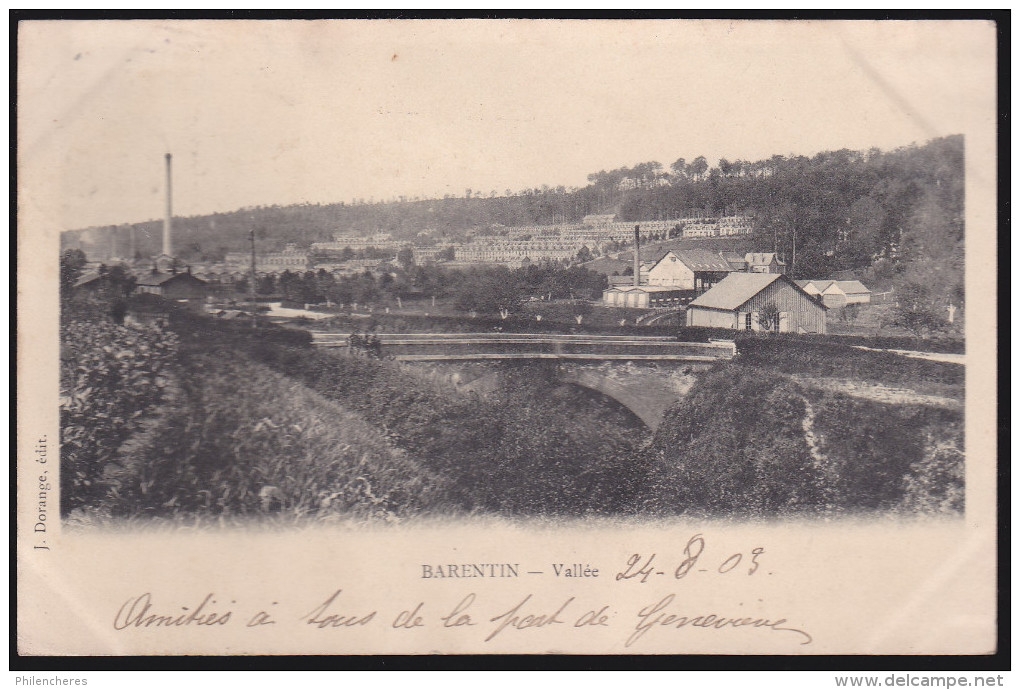 CPA - (76) Barentin - Vallée (carte Abimée) - Barentin