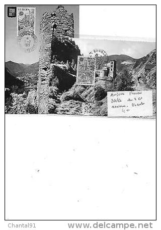 ANDORRE FRANCAIS N° 261/2 SUR 2 CP MAXIMUM EUROPA - Lettres & Documents