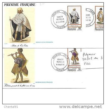 POLYNESIE FRANCAISES N° 216/218 SUR 3 FDC - Covers & Documents