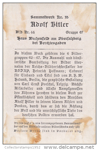 38601- ALBUM NR 15, PICTURE NR 44, GROUP NR 67, ADOLF HITLER - Histoire