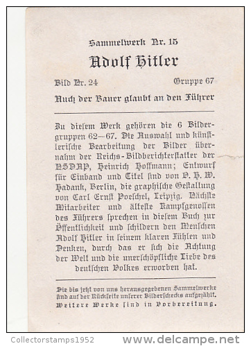 38609- ALBUM NR 15, PICTURE NR 24, GROUP NR 67, ADOLF HITLER - Histoire