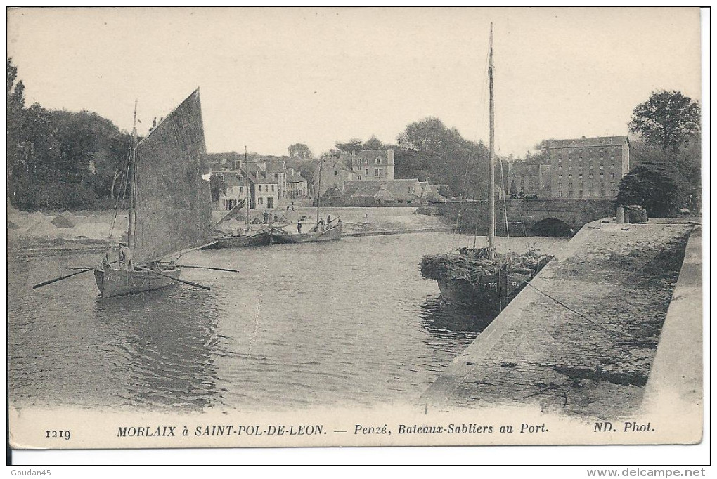 Penzé, Bateaux-Sabliers Au Port. MORLAIX à SAINT-POL-DE-LEON. - Other & Unclassified