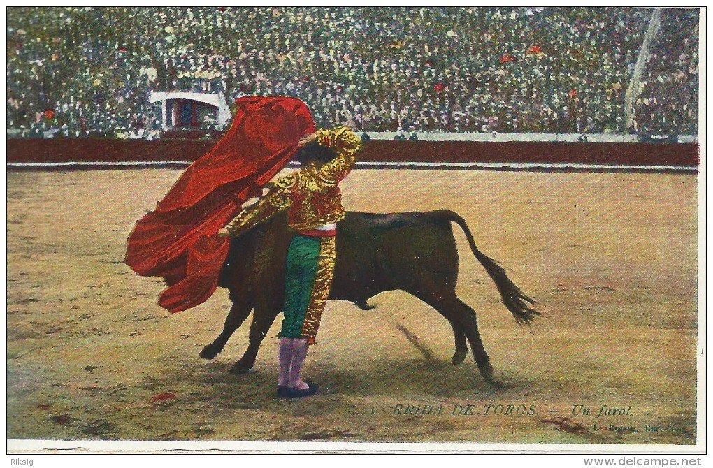 Corrida De Toros.  Un Farol.  # 04895 - Corrida