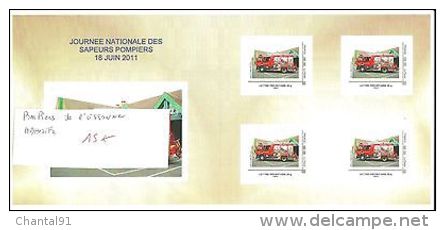 FRANCE POMPIERS DE L ESSONNE TIMBRES ADHESIFS - Neufs